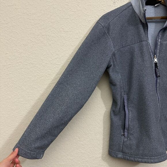 VTG Y2K PATAGONIA SYNCHILLA W's Fleece Full Zip Jacket Grayish Purple USA MADE - Picture 3 of 12